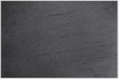 Produktbild von Wallario Wandbild Schwarze Schiefertafel Optik - Steintafel, Größe: 61 x 91,50 cm, Poster mit weißem Aluminiumrahmen