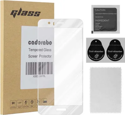 Produktbild von Cadorabo Panzerfolie für Honor 8 Schutzfolie in Weiß Vollbild Folie Tempered Display Schutzglas