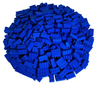 Produktbild von LEGO® 2x4 Steine Bausteine Blau - 3001 NEU! Menge 50x