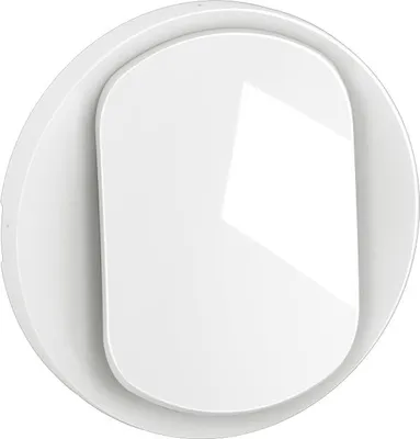 Zdjęcie produktu dla Ozdobna ramka do przełącznika i przełącznika dwupołożeniowego Céliane – biała – LEGRAND – CB0001