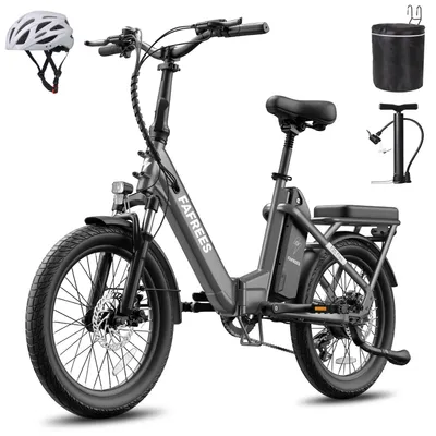 Produktbild von 3-fach faltbares Pedelec mit Aluminiumlegierung E-Bike 20 Zoll mit 36V 25Ah Akku bis zu 120 km 7-Gang Shimano, Schwarz