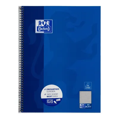 Zdjęcie produktu dla Oxford 100050358, Obraz, Niebieski, A4, 80 ark., 90 g/m², Papier w kratkę