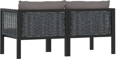 Produktbild von " " 2-Sitzer-Sofa mit Auflage Anthrazit Poly Rattan NeuMöbel 8258316