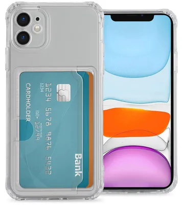 Imagen del producto de Funda Suave con Tarjetero para Apple iPhone 11 - Transparente