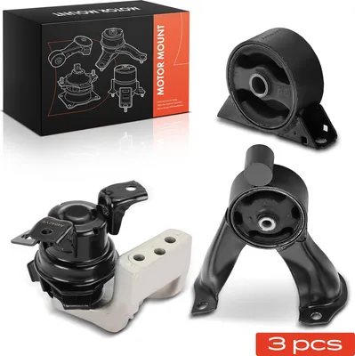 Image de Frankberg 3x Support moteur droit pour Mitsubishi Outlander I CUW 2.0L 2.4L 2002-2007