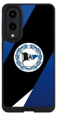 Produktbild von NIVOCASE Handyhülle für Samsung Galaxy S25 Edge  Hülle NIVOpure Case Schwarz Arminia Bielefeld DSC Offizielles Lizenzprodukt