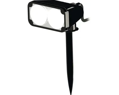 Image de EGLO Projecteur de jardin à LED avec piquet de terre Nema 1 Noir 6 W 93385