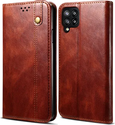 Image de Etui pour Samsung Galaxy A42 5G, étui en cuir avec fonction stand rouge