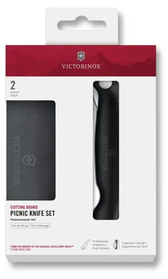 Produktbild von Victorinox Swiss Classic Picknick-Messer mit Schneidebrett, Wellenschliff