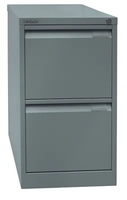 Produktbild von Bisley Hängeregistratur Schrank - 2 Schübe - Farbe: Silber