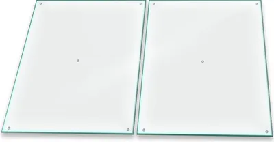 Produktbild von Herdabdeckplatte Abdeckung Glaskeramikfeld Abdeckplatte 2-Teilig 80x52 Durchsichtig