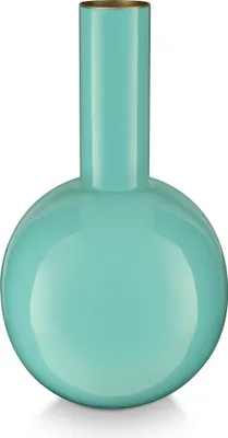 Produktbild von Pip Studio Vase Metal Small Bright Blue 15x26cm