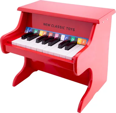 Produktbild von New Classic Toys Piano - 18 toetsen - rood