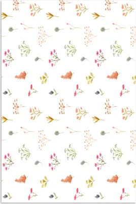 Produktbild von MuchoWow® Poster Blumen - Pastell - Muster 120x180 cm - Kunstposter