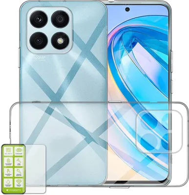 Image de Étui en silicone pour Honor X8a, coque en verre H9, étui de protection pour téléphone portable