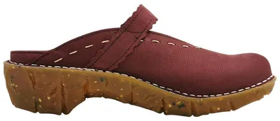 Imagen del producto de Sandalias de mujer Naturalista modelo Yggdrasil, cómodas, tipo zuecos, de color rojo, para uso casual