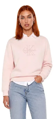 Produktbild von Calvin Klein Jeans 519910 Damen Sweatshirt Rosa : Größe - S Größe: S