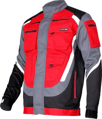 Produktbild von Sweatshirt Schwarz-Grau-Rot 100% Baumwolle Mit Reflektierenden, "L", Ce, Lahti