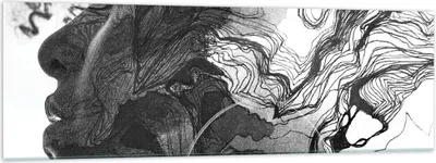 Produktbild von Bilder auf glas - Einteilig - Frau Linie Kunst. - 160x50cm - Glasbilder - Wandbilder - Bilder - zum Aufhängen bereit - Wanddekoration aus Glas - Glas Bilder - Wandbild auf Glas - GAB160x50-4687