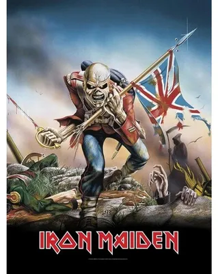 Produktbild von Iron Maiden - "The Trooper" Decke, Langfaseriges Vlies RO15647 (Doppelbett) (Bunt)