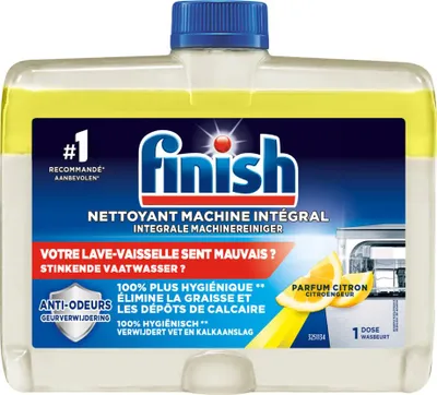 Produktbild von Finish - Geschirrspülmittel - Hygiene-Maschinenreiniger Zitrone - Hygienische Reinigung - 250 ml - 1 Stück