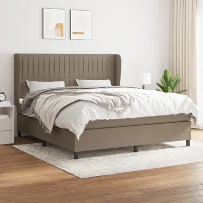 Produktbild von Maison Exclusive - Boxspringbett mit Matratze Taupe 160x200 cm Stoff