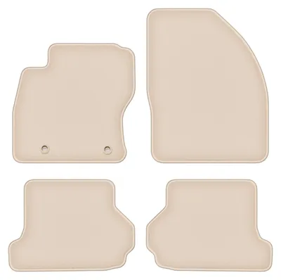 Produktbild von DURBAN Beige Velours-Fußmatten-Set für Ford Focus MK2 Cabrio (2006-2010)