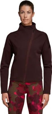 Zdjęcie produktu dla Adidas Heartracer Here to Create, Damski, Dorosły, 2 kiesz., Zamek błyskawiczny, Elasthan, Poliester, Bordowy