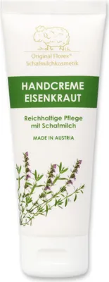 Produktbild von Florex Handcreme mit biologischer Schafmilch Eisenkraut