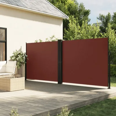 Zdjęcie produktu dla Maison Exclusive – markiza boczna rozkładana brązowa 180 x 600 cm