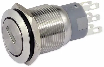 Produktbild von Schlüsselschalter metall 19 mm, 2 x Wechsler