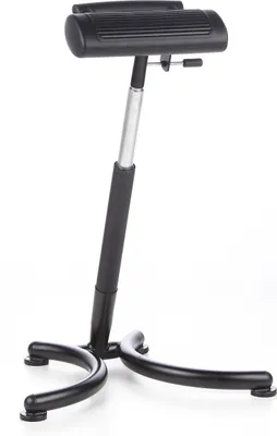 Produktbild von hjh OFFICE Stehhilfe ergonomisch TOP WORK 30 Sitz-Steh-Hocker, Arbeitshocker höhenverstellbar bis 120 kg belastbar, Sitzhöhe 70 - 93 cm Hartschaum