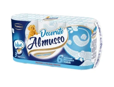 Immagine prodotto di Almusso, carta igienica Decorato, blu, 6 rotoli