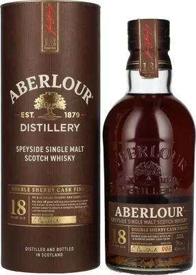 Produktbild von Aberlour 18 Years Old Double Sherry Cask Finish Batch No. 005 43% Vol. 0,7l in Geschenkbox