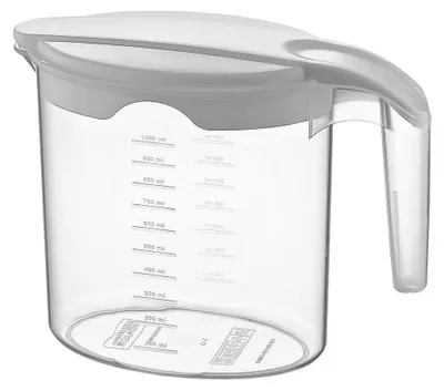 Image de Gobelet en plastique avec couvercle - 1 litre