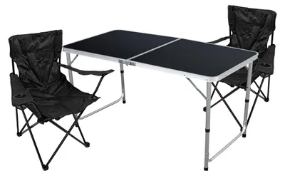 Produktbild von 3-teiliges Campingmöbel Set Tisch + 2 Campingstühle + Tasche Outdoor