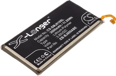 Image de TECHTEK Batterie compatible avec [Samsung] Galaxy A6 2018, Galaxy A6 2018 LTE, Galaxy J6 2018, Galaxy J6 2018 Duos, Galaxy J6 2018 Duos TD-LTE, Galax