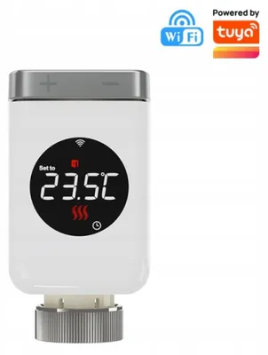 Produktbild von Moes Intelligente Thermostatkopf Weiß TUYA Zigbee