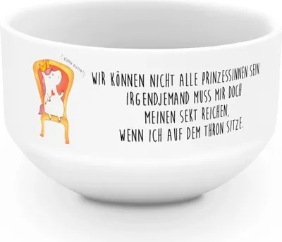 Produktbild von Mr. & Mrs. Panda schälchen Einhorn König - Weiß - Geschenk, schale, Kaiser, Schüssel, Prinzessin, Suppenschüssel, Präsident, Müslischale, Bundeskanzler, Bowlschale, Krone