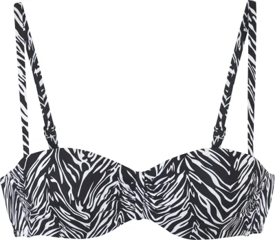 Produktbild von s.Oliver Bügel-Bandeau-Bikini-Top Kanto schwarz-weiß Größe 36 Cup B