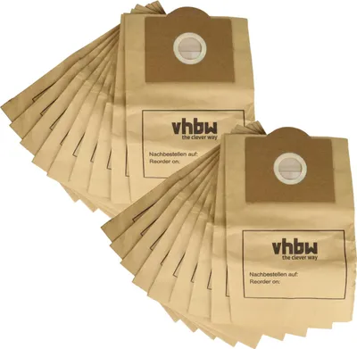 Produktbild von vhbw 20x Staubbeutel kompatibel mit Rowenta ZR76, ZR765 Staubsauger - 21cm x 20cm Sandfarben