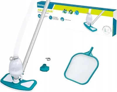 Zdjęcie produktu dla Bestway 58234 / 24, Zestaw do czyszczenia, Niebieski, Szary, Biały, 6,1 m, Pool, 2,33 kg, Opakowanie kolorowe