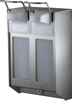 Produktbild von MediQo-line Desinfektionsspender DUO - 1000 ml - Edelstahl - Seifenspender