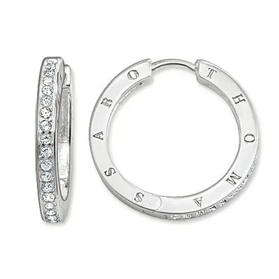 Produktbild von Thomas Sabo Ohrringe Creolen Sterling Silver 925 Zirkonia Weiß Cr528-051-14