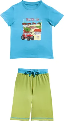 Produktbild von Erwin Müller Kinder-Shorty türkis/grün 98 / 104