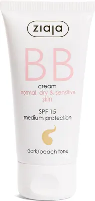 Zdjęcie produktu dla Krem BB do skóry normalnej, suchej i wrażliwej SPF 15 odcień ciemny/brzoskwiniowy (BB Cream) 50 ml