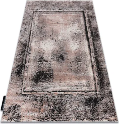 Produktbild von Modern DE LUXE Teppich 634 Rahmen vintage - Strukturell grau / rosa Rosa 140x190 cm