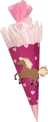 Produktbild von Schultüte Bastelset Pferd pink von Prell