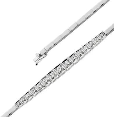Produktbild von Brillant Armband Weißgold 750 18K Brillanten 1.4ct Lupenrein Antik 18
