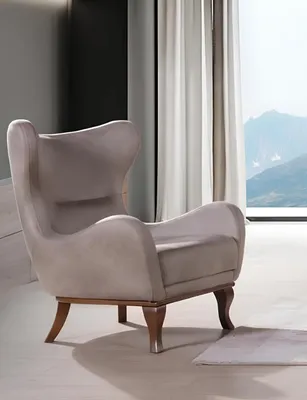 Produktbild von Sessel Einsitzer 1 Sitzer Polster Sitz Designer Textil Sitz Stoff Modern Beige